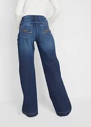 Džíny, Wide Leg, Mid Waist, pohodlný pas, bonprix