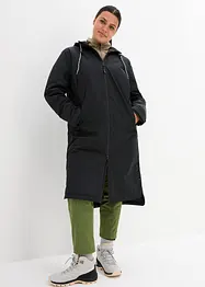 Nepromokavý, zateplený kabát v midi délce, bonprix