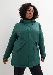 Premium outdoorová termo parka s recyklovaným prachovým peřím, uvnitř prošívaná, bonprix