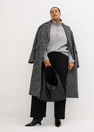 Oversize vlněný svetr s alpakou, bonprix