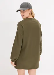 Mikinové šaty oversize, bonprix