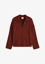 Oversize svetr z měkké směsi s kašmírem, bonprix