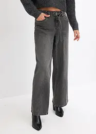 Džíny Wide Leg Mid Waist, bonprix