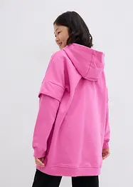 Oversized mikina Hoody z organické bavlny, pro dívky, bonprix