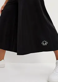 Úpletové kalhoty Culotte s pohodlnou pasovkou, délka po lýtka, bonprix