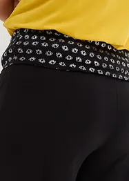 Úpletové kalhoty Culotte s pohodlnou pasovkou, délka po lýtka, bonprix