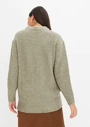 Oversized svetr z buklé, bonprix