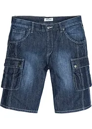 Cargo džínové bermudy, Regular Fit, bonprix