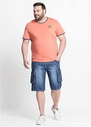 Cargo džínové bermudy, Regular Fit, bonprix