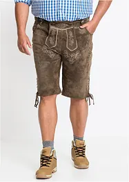 Krátké krojové kožené kalhoty Regular Fit, bonprix
