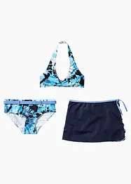 Bikiny + sukně (3dílná souprava) z recyklovaného polyamidu, bonprix