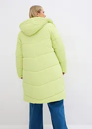 Prošívaný kabát s plyšovou podšívkou v kapuci, bonprix