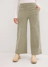 Manšestrové kalhoty s pohodlným pasem, High Waist, bonprix