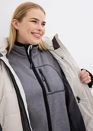 Krátký outdoorový kabát s umělou kožešinou, voděodolný, bonprix