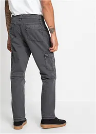 Cargo kalhoty z čisté bavlny, Relaxed Fit, Straight, bonprix