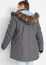 Funkční dlouhá outdoorová bunda s kapucí, nepromokavá, bonprix