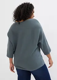 Oversize žebrovaný svetr ze směsi s viskózou, bonprix
