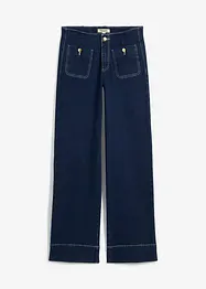 Strečové džíny Wide Leg Mid Waist, bonprix