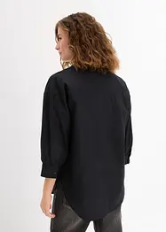 Bavlněná oversize košile s 3/4 rukávem, bonprix