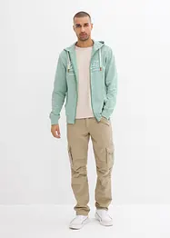 Cargo kalhoty z čisté bavlny, Relaxed Fit, Straight, bonprix