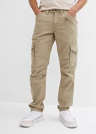 Cargo kalhoty z čisté bavlny, Relaxed Fit, Straight, bonprix