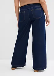 Džíny Wide Leg, Mid Waist, plná délka, bonprix