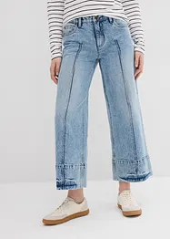 Zkrácené džíny Wide Leg, Mid Waist, bonprix