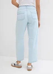 Zkrácené balónové džíny, High Waist, pohodlný pas, Super Soft, bonprix