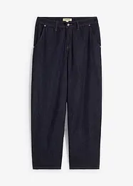 Balonové džíny, Mid Waist, Super Soft, zkrácené, bonprix