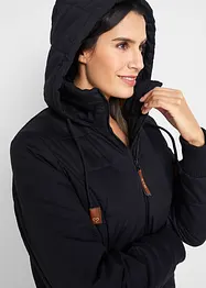 Outdoorová bunda s prvky z umělé kůže, bonprix