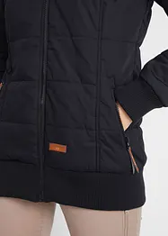 Outdoorová bunda s prvky z umělé kůže, bonprix