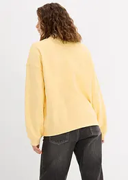 Oversize mikina z čisté bavlny, bonprix