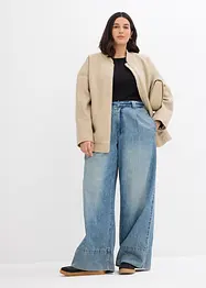 Džíny Wide Leg, High Waist, bonprix