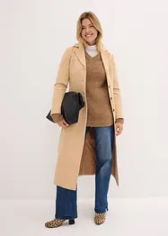 Svetr ze silnější pleteniny s výstřihem do V, bonprix