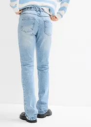 Džíny Straight, Mid Waist, malý podíl streče, pohodlný pas, bonprix