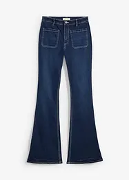 Strečové džíny Bootcut, High Waist, dlouhá délka, bonprix