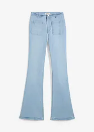 Strečové džíny Bootcut, High Waist, dlouhá délka, bonprix