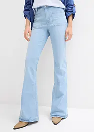 Strečové džíny Bootcut, High Waist, dlouhá délka, bonprix