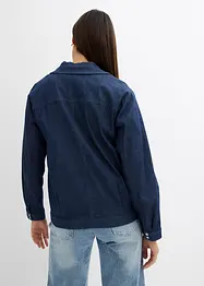 Džínová bunda v bluzonovém stylu, se zipem, bonprix