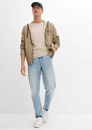 Strečové džíny Classic Fit, Tapered, zkrácená délka, bonprix