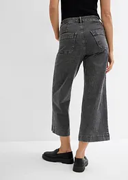 Zkrácené džíny, Wide Leg, High Waist, bonprix