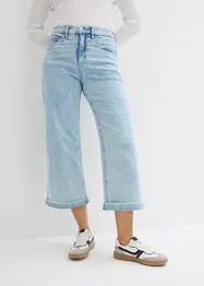 Zkrácené džíny, Wide Leg, High Waist, bonprix