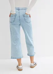 Zkrácené džíny, Wide Leg, High Waist, bonprix