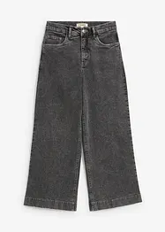 Zkrácené džíny, Wide Leg, High Waist, bonprix