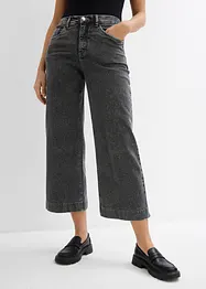 Zkrácené džíny, Wide Leg, High Waist, bonprix