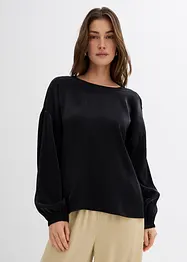 Oversize halenka se šněrováním, ze směsi s viskózou, bonprix
