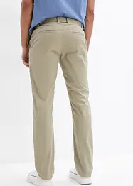 Strečové chino kalhoty s opaskem, Regular Fit, Straight, bonprix