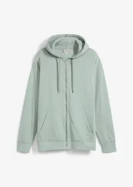 Propínací mikina s kapucí, z čisté organické bavlny, Loose Fit, bonprix