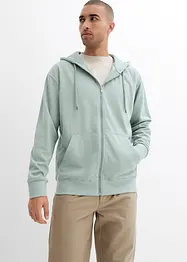 Propínací mikina s kapucí, z čisté organické bavlny, Loose Fit, bonprix