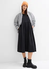 Žerzejové šaty s rozšiřujícím se střihem, z těžké bavlny, bonprix